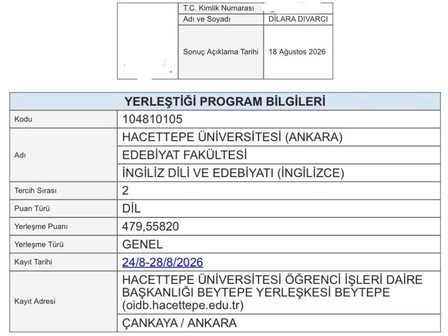 Sınav Sonucu 9