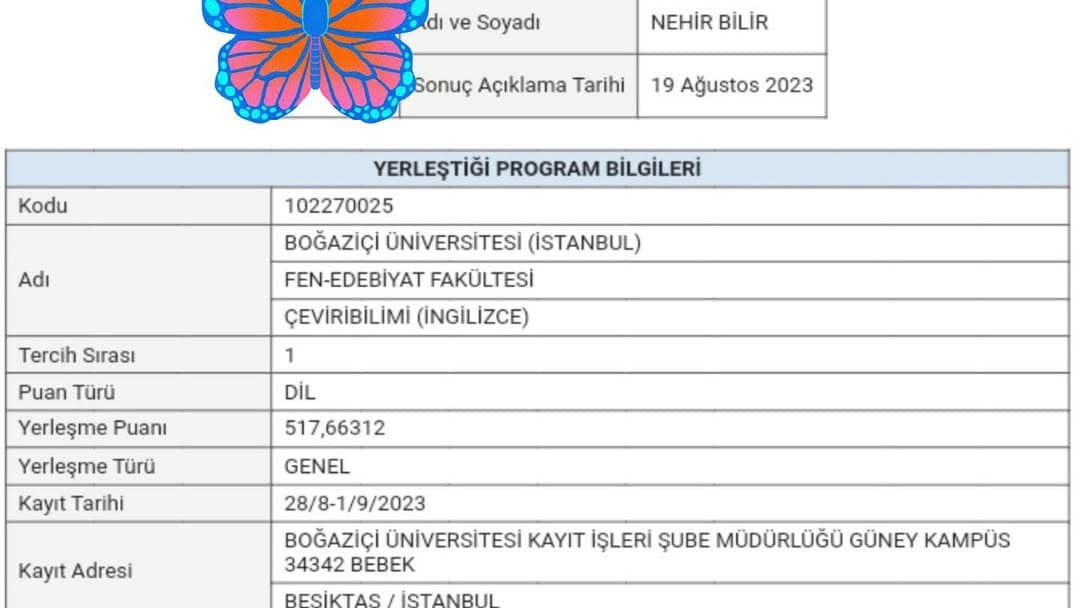 Sınav Sonucu 1
